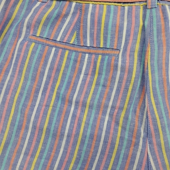 Talbots Tie Waist Shorts in Sunshine Stripe Size 6 NWT - Picture 9 of 14